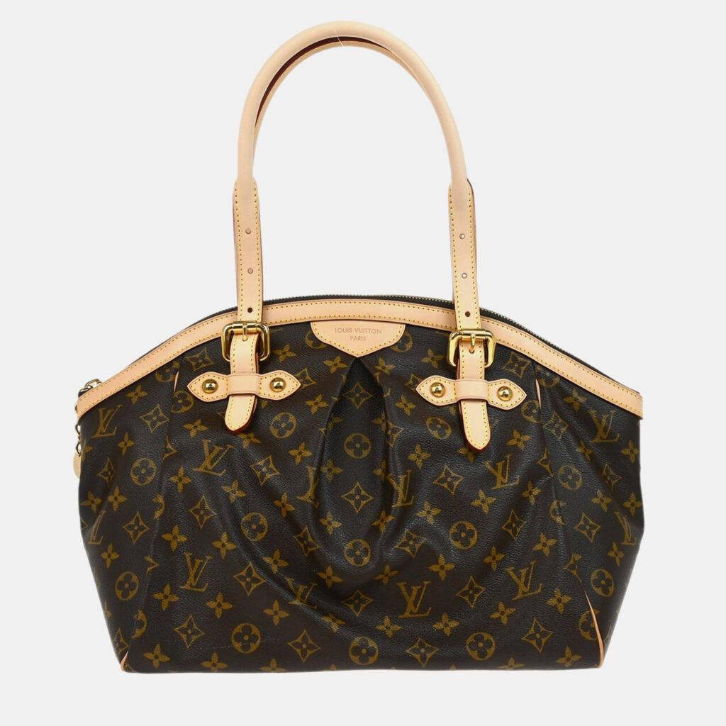 luxury-women-louis-vuitton-used-handbags-p1155514-001 Louis Vuitton Brown Monogram Tivoli GM Shoulder Bag