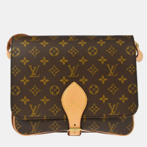 Louis Vuitton Brown Monogram Cartouchiere GM Shoulder Bag