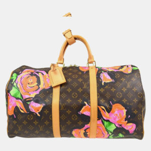 Louis Vuitton Monogram Rose Keepall 50 Duffle Bag