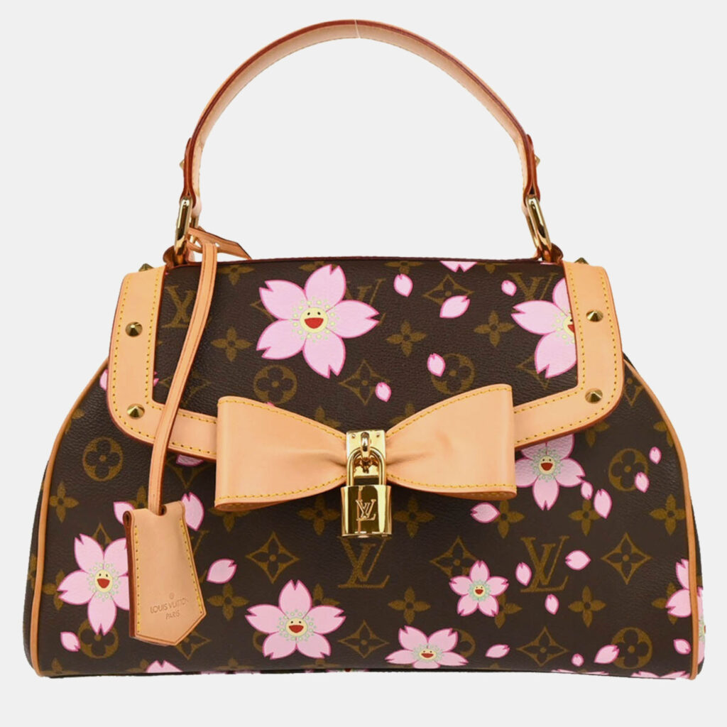 luxury-women-louis-vuitton-used-handbags-p1155586-006 Louis Vuitton Monogram Cherry Blossom Sac Retro PM Handbag