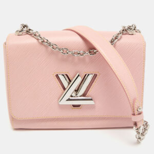 Louis Vuitton Rose Ballerine Epi Leather Twist Chain MM Bag