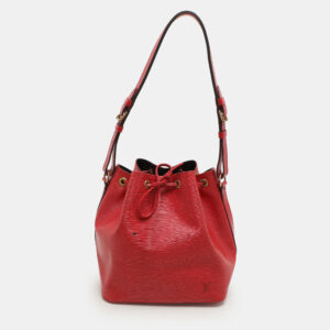 Louis Vuitton Red Epi Leather Petit Noe Bag