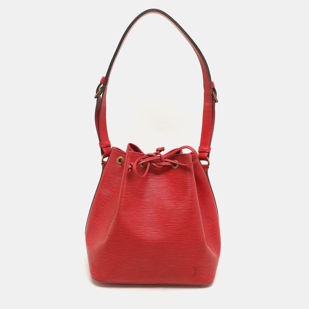 luxury-women-louis-vuitton-used-handbags-p1156590-011 Louis Vuitton Red Epi Leather Petit Noe Bag