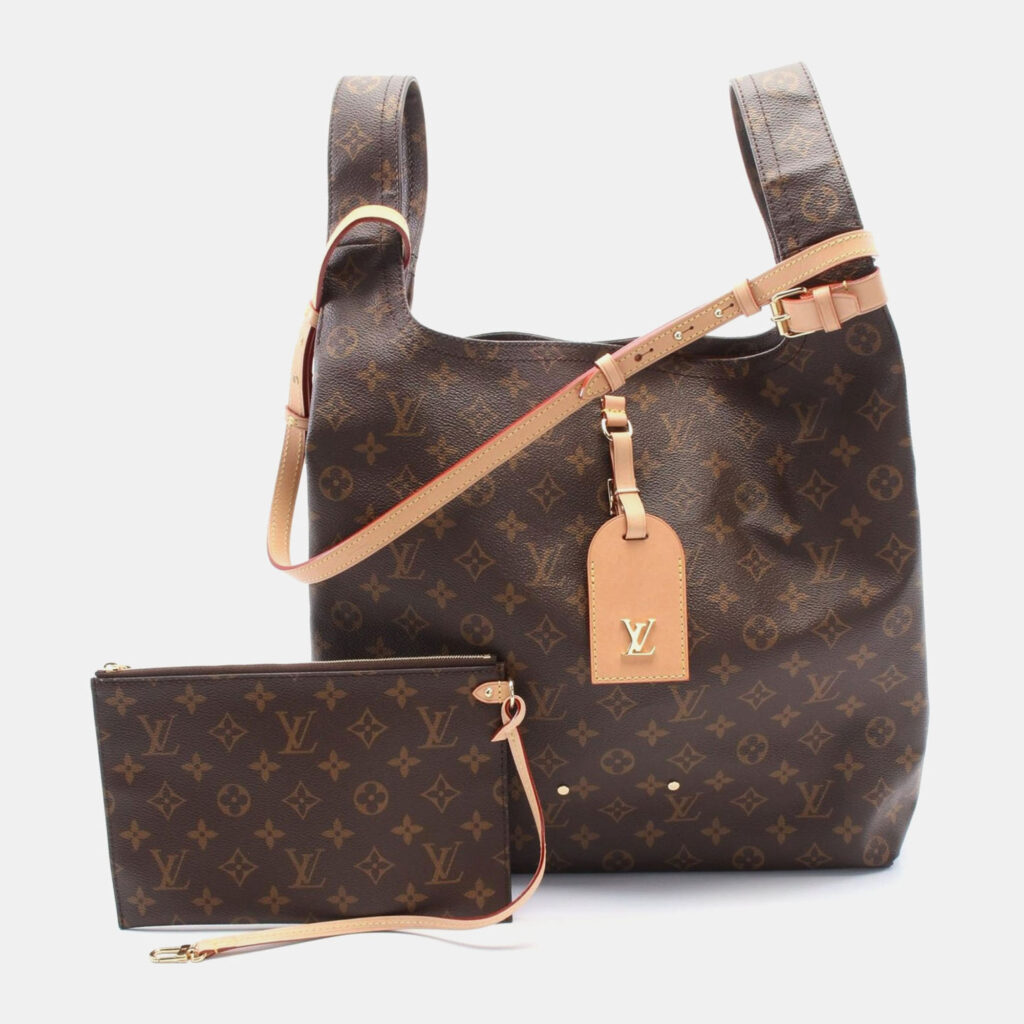 luxury-women-louis-vuitton-used-handbags-p1157040-001 Louis Vuitton Brown Monogram Leather Atlantis GM Shoulder Bag