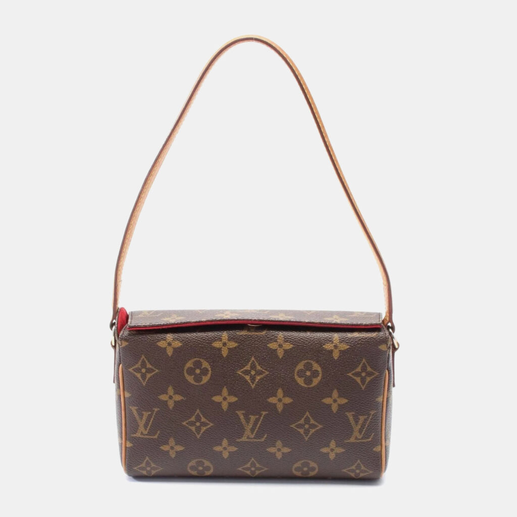 luxury-women-louis-vuitton-used-handbags-p1157071-001 Louis Vuitton Brown Monogram Canvas Recital Shoulder Bag