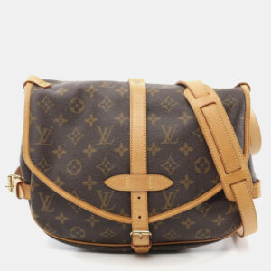Louis Vuitton Brown Monogram Canvas Saumur 30 Shoulder Bag