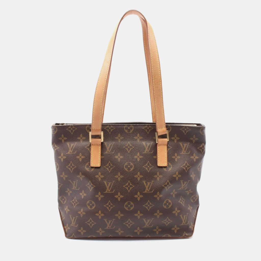 luxury-women-louis-vuitton-used-handbags-p1157145-001 Louis Vuitton Brown Monogram Canvas Cabas Piano Tote Bag