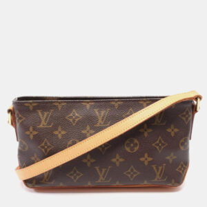 Louis Vuitton Brown Monogram Canvas Trotteur Shoulder Crossbody Bag