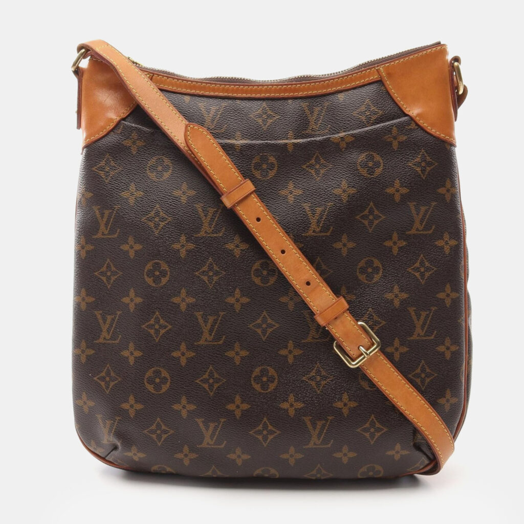 luxury-women-louis-vuitton-used-handbags-p1157176-007 Louis Vuitton Brown Monogram Canvas MM Odeon Shoulder Bag