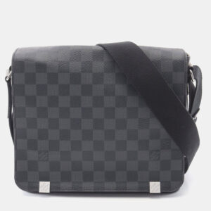 Louis Vuitton Black Damier Graphite Canvas PM District Messenger Bag