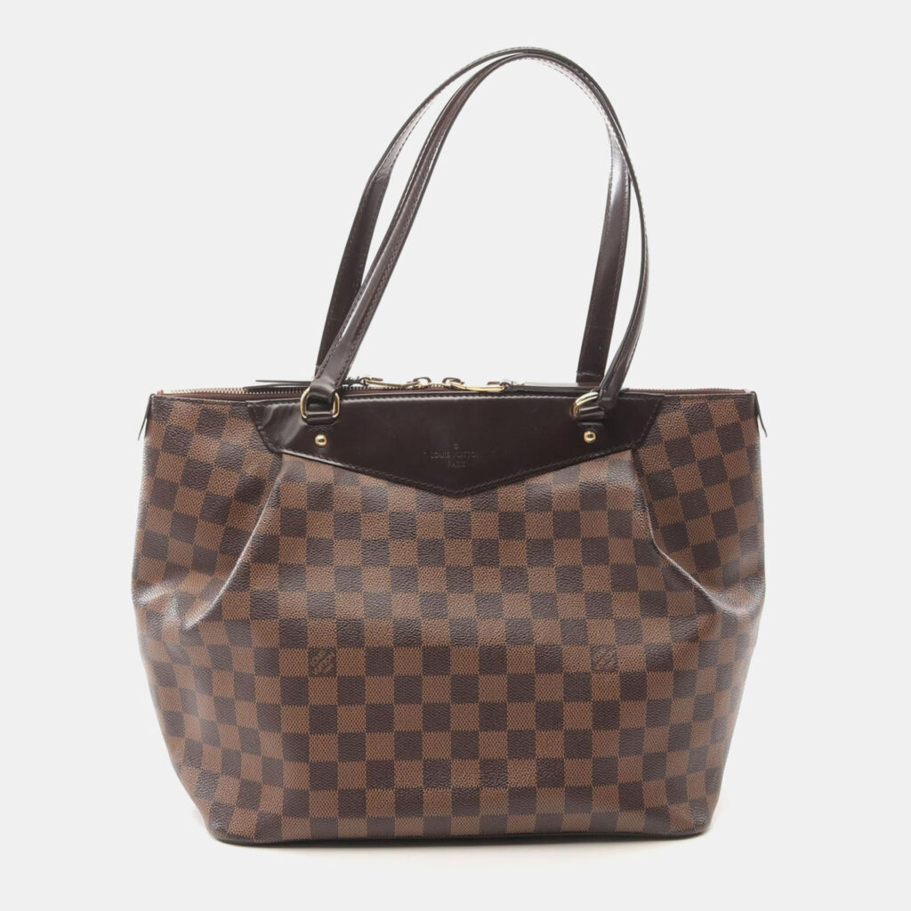luxury-women-louis-vuitton-used-handbags-p1157213-003 Louis Vuitton Brown Damier Ebene Canvas Westminster GM Tote Bag