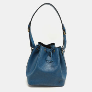 Louis Vuitton Blue Epi Leather Petit Noe Bag
