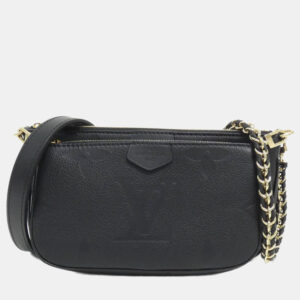 Louis Vuitton Black Monogram Empreinte Leather Multi Pochette Accessoires Shoulder Bag