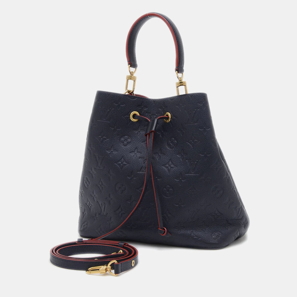 luxury-women-louis-vuitton-used-handbags-p1157393-008 Louis Vuitton Marine Rouge Monogram Empreinte Leather Neonoe Shoulder Bag