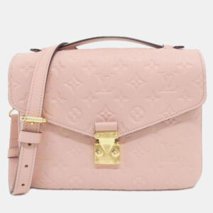 Louis Vuitton Rose Poudre Monogram Empreinte Pochette Metis Handbag