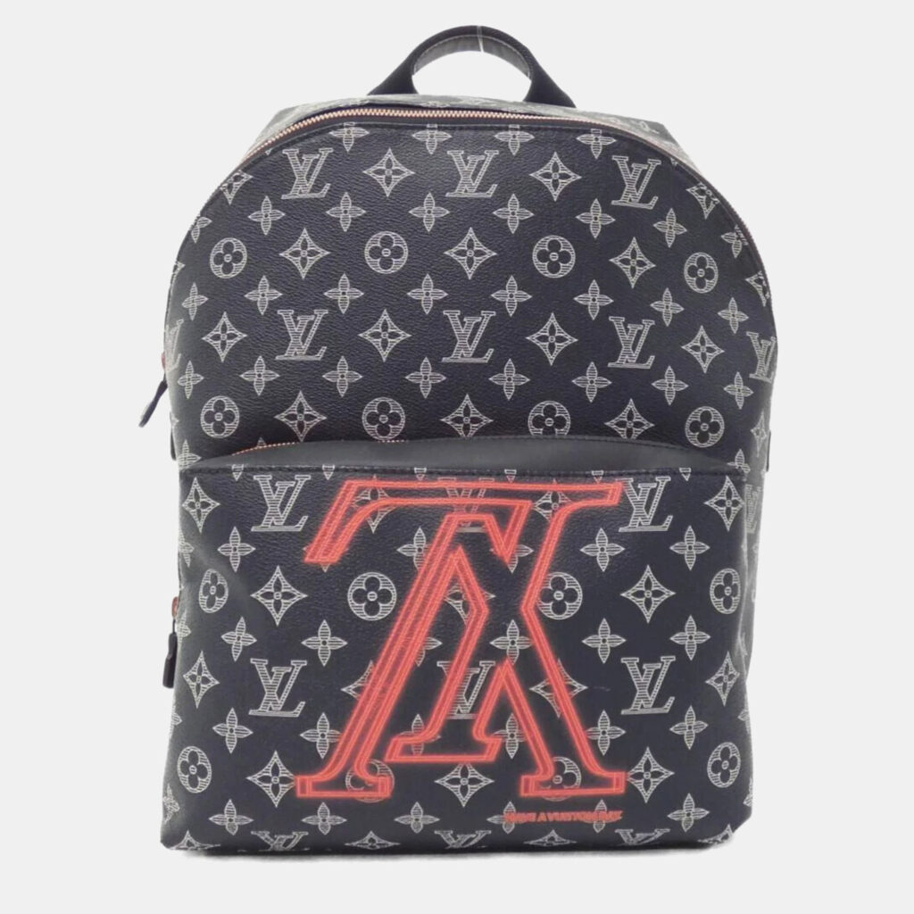 luxury-women-louis-vuitton-used-handbags-p1157423-003 Louis Vuitton Limited Edition Upside Down Monogram Ink Apollo Backpack