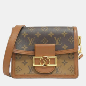 Louis Vuitton Brown Monogram Reverse Dauphine Mini Shoulder Bag