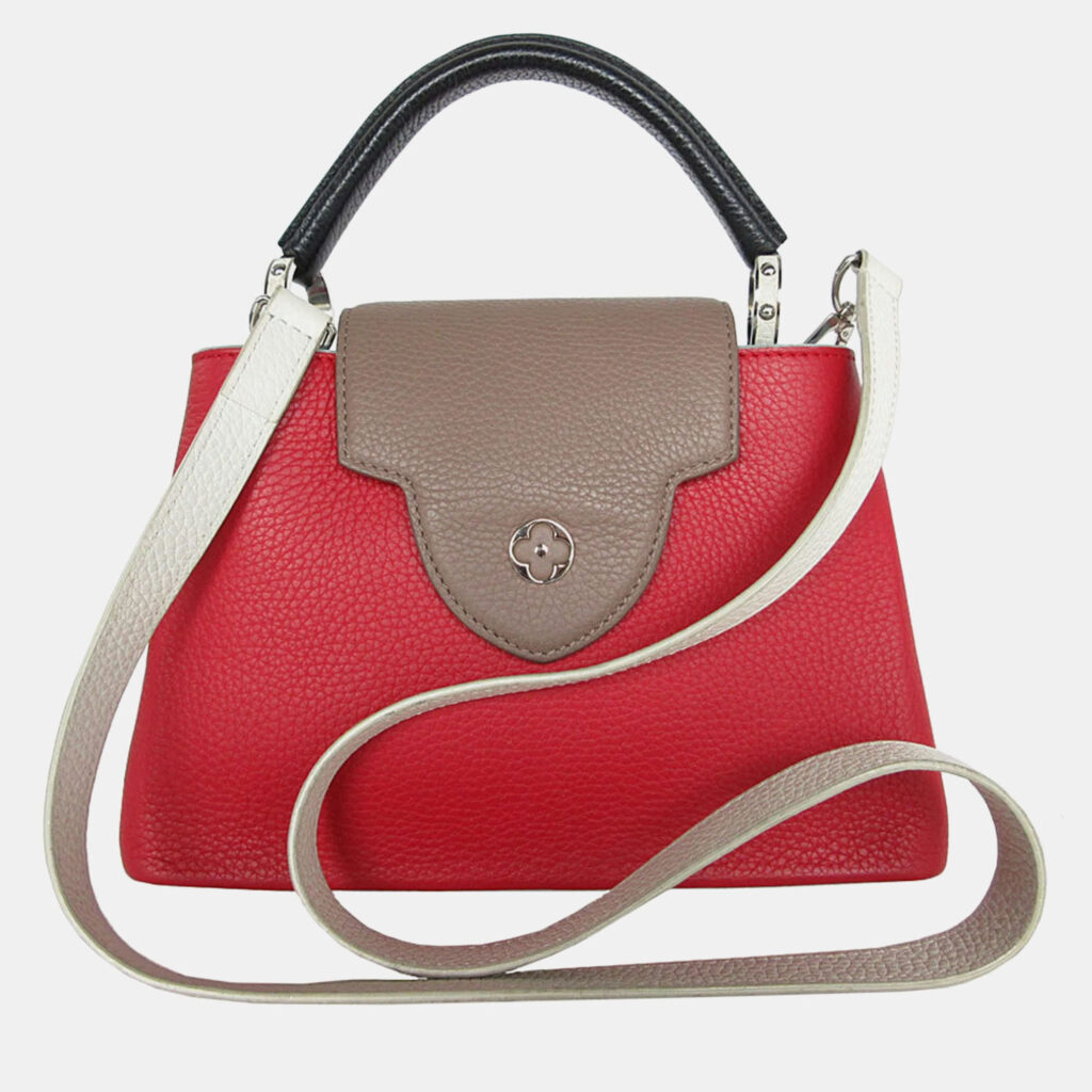 luxury-women-louis-vuitton-used-handbags-p1157453-004 Louis Vuitton Tricolor Leather Capucines PM Shoulder Bag