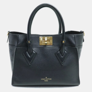 Louis Vuitton Black Leather On My Side PM Handbag