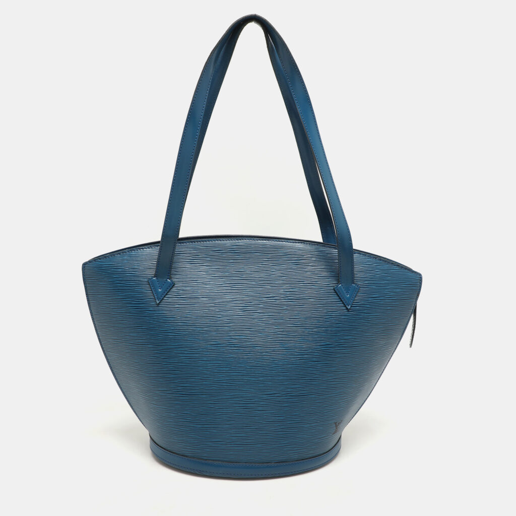 luxury-women-louis-vuitton-used-handbags-p1157526-017 Louis Vuitton Blue Epi Leather Saint Jacques GM Bag