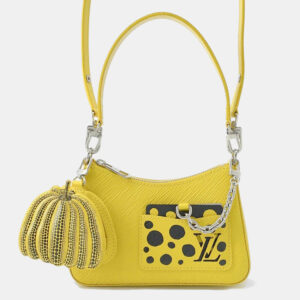 Louis Vuitton Jaune Epi Leather Malelini LV x YK Shoulder Bag
