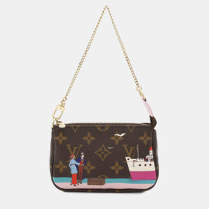 Louis Vuitton Brown/Multicolor Monogram Canvas Mini Pochette Accessoires Atlantic Cruises Shoulder Bag
