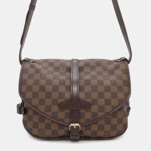 Louis Vuitton Saumur Spo Red Damier Ebene Canvas Size 30