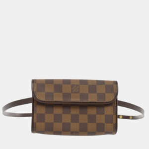 Louis Vuitton Damier Ebene Canvas Pochette Florentine Belt Bum Bag