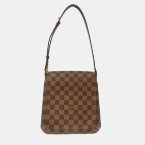 Louis Vuitton Damier Ebene Canvas Musette Salsa Short Strap Shoulder Bag