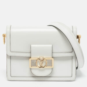 Louis Vuitton Blanc Leather Dauphine Mini Bag