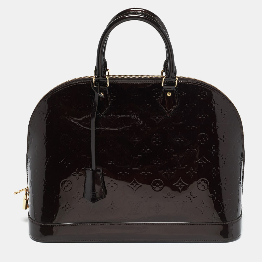 luxury-women-louis-vuitton-used-handbags-p1160412-012 Louis Vuitton Amarante Monogram Vernis Alma GM Bag