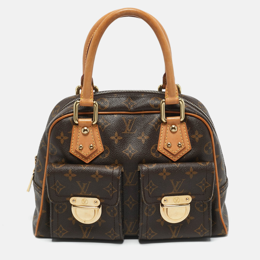 luxury-women-louis-vuitton-used-handbags-p1160805-012 Louis Vuitton Monogram Canvas Manhattan PM Bag