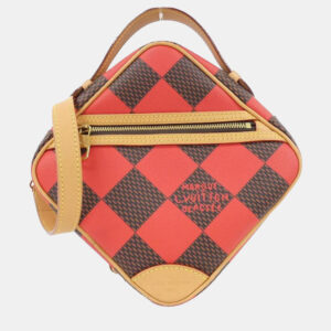 Louis Vuitton Red/Brown Damier Pop Chess Messenger Bag