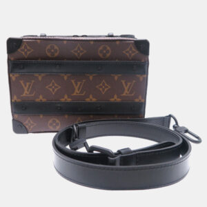 Louis Vuitton Brown Monogram Macassar Handle Soft Trunk Shoulder Bag