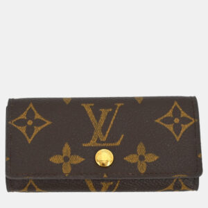 Louis Vuitton Brown Monogram Coated Canvas Small 4 Key Case
