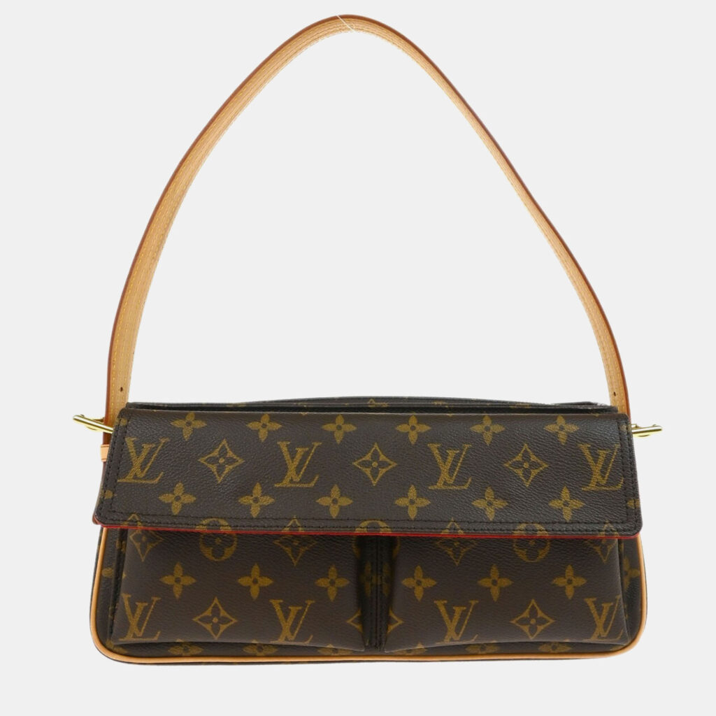 luxury-women-louis-vuitton-used-handbags-p1161966-010 Louis Vuitton Brown Monogram Viva Cite MM Handbag