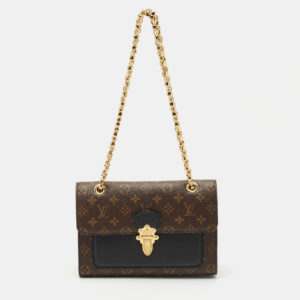 louis vuitton black monogram canvas victoire bag