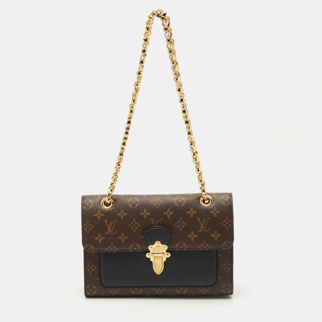 luxury-women-louis-vuitton-used-handbags-p1162802-008.jpg Louis Vuitton Black Monogram Canvas Victoire Bag