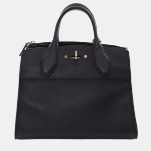 Louis Vuitton Black Taurillon City Steamer PM
