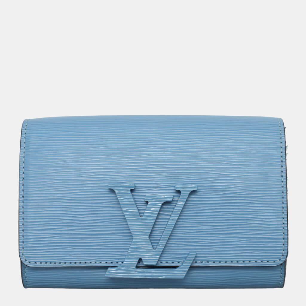 luxury-women-louis-vuitton-used-handbags-p1163075-002 Louis Vuitton Blue Epi Louise PM Crossbody Bag