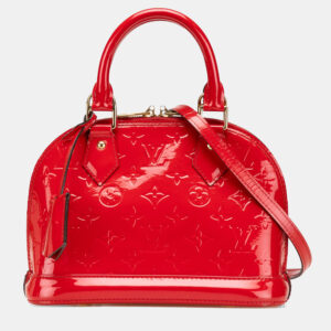 Louis Vuitton Red Monogram Vernis Alma BB