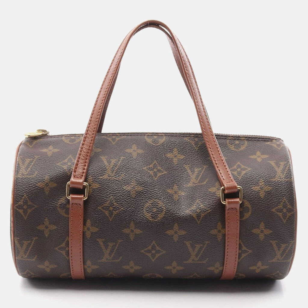 luxury-women-louis-vuitton-used-handbags-p1164024-010 Louis Vuitton Brown Monogram Canvas Papillon 26 Handbag