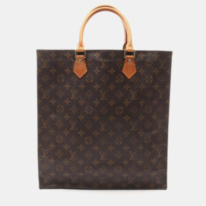 Louis Vuitton Brown Monogram Canvas Sac Plat Tote Bag