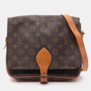 Louis Vuitton Brown Monogram Canvas Cartouchiere GM Shoulder Bag