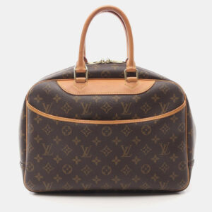 Louis Vuitton Brown Monogram Canvas Deauville Bowling Vanity Handbag