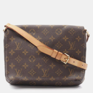 Louis Vuitton Brown Monogram Canvas Musette Tango Short Strap Shoulder Bag