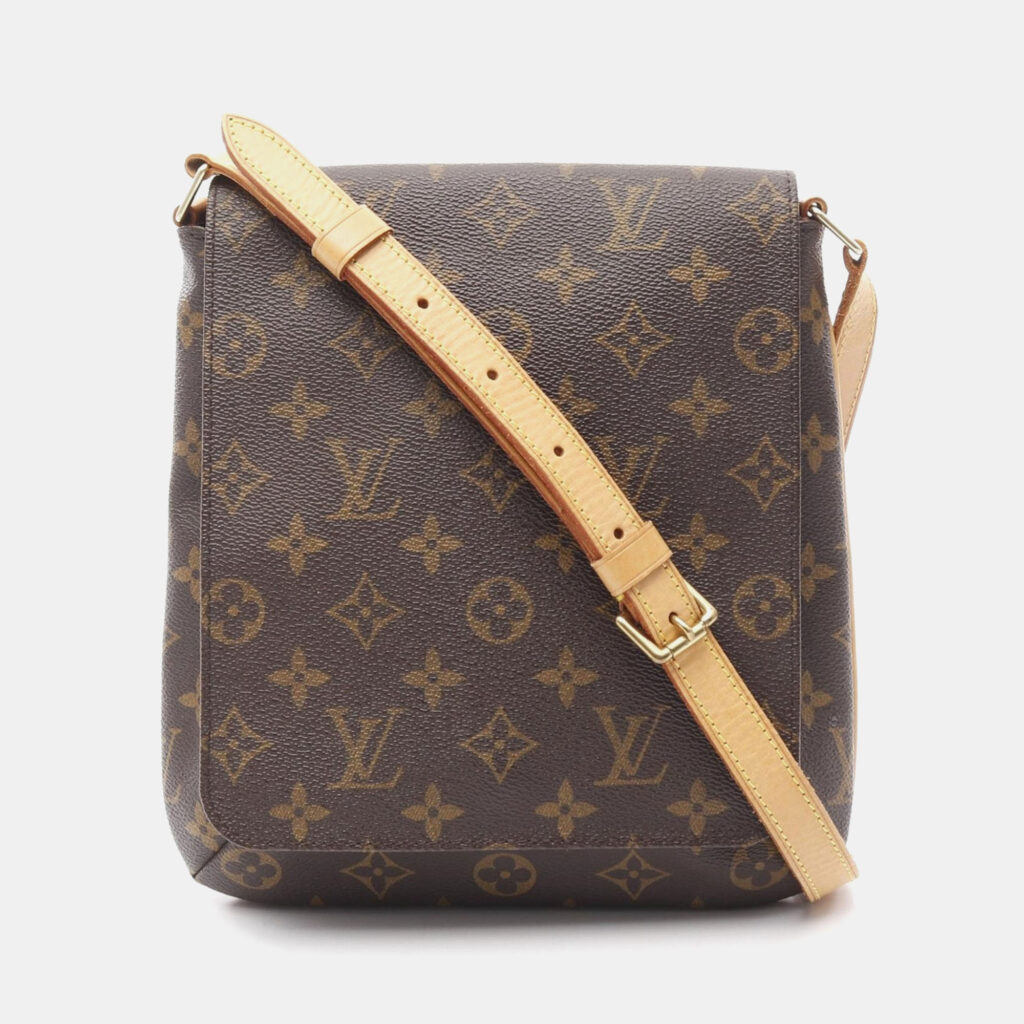 luxury-women-louis-vuitton-used-handbags-p1164064-007 Louis Vuitton Brown Monogram Canvas Musette Salsa Short Strap Shoulder Bag