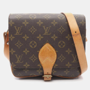 Louis Vuitton Cartouchiere MM Shoulder Crossbody Bag  Monogram Leather