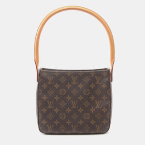 Louis Vuitton Looping MM Shoulder Bag Monogram Canvas Brown