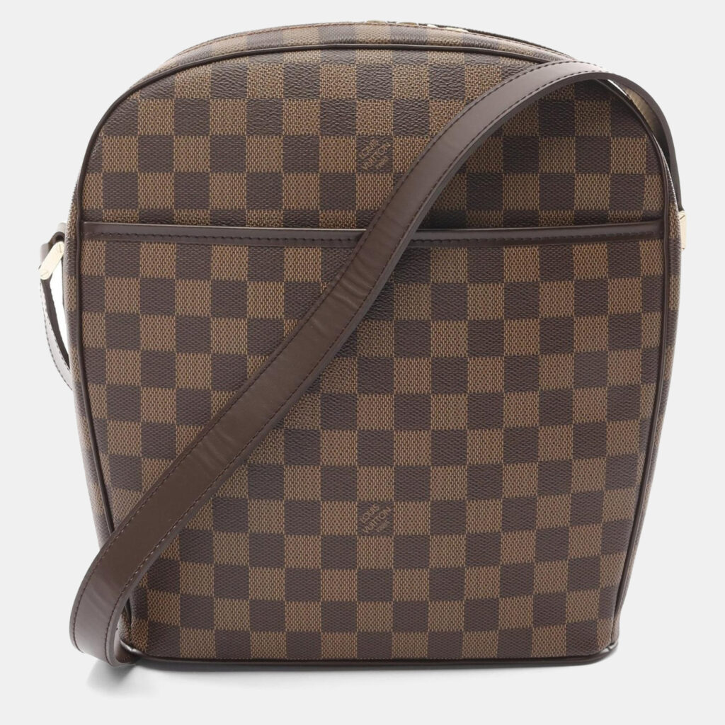 luxury-women-louis-vuitton-used-handbags-p1164103-010 Louis Vuitton Ipanema GM Brown Damier Ebene Canvas Shoulder Bag